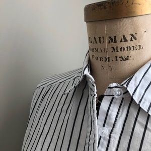 Park Curated Striped Oversized Shirt